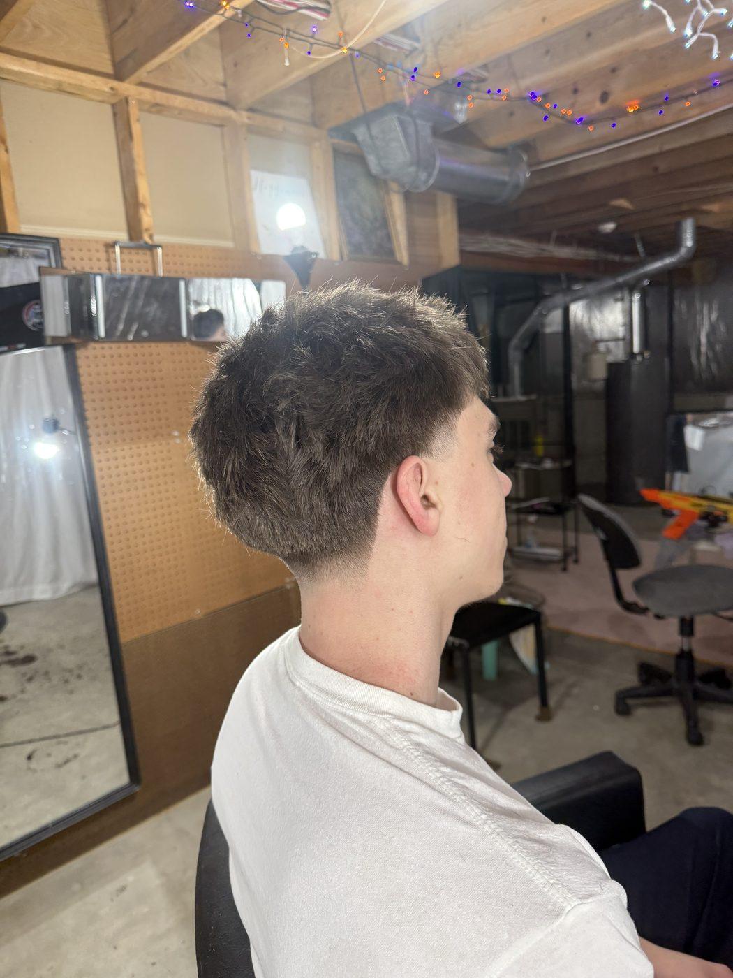 Fresh fade, back view
