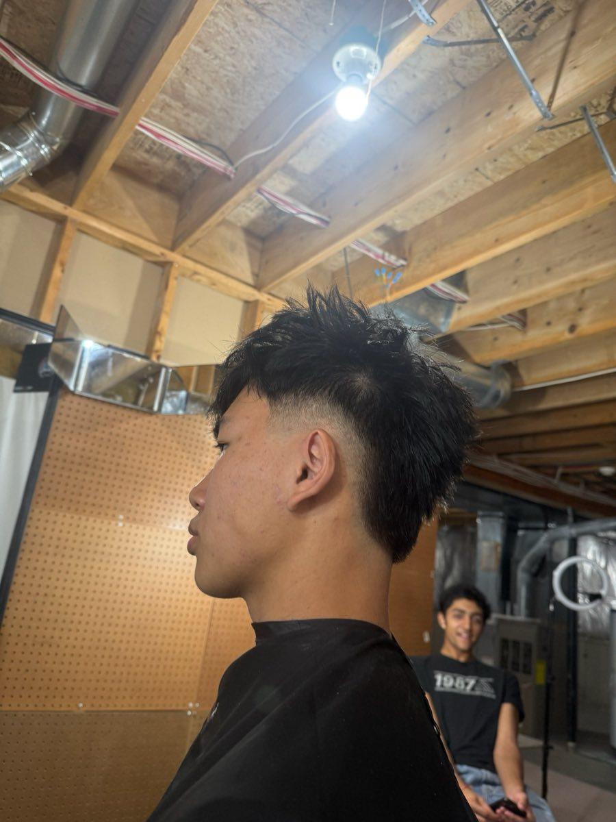 Side profile haircut