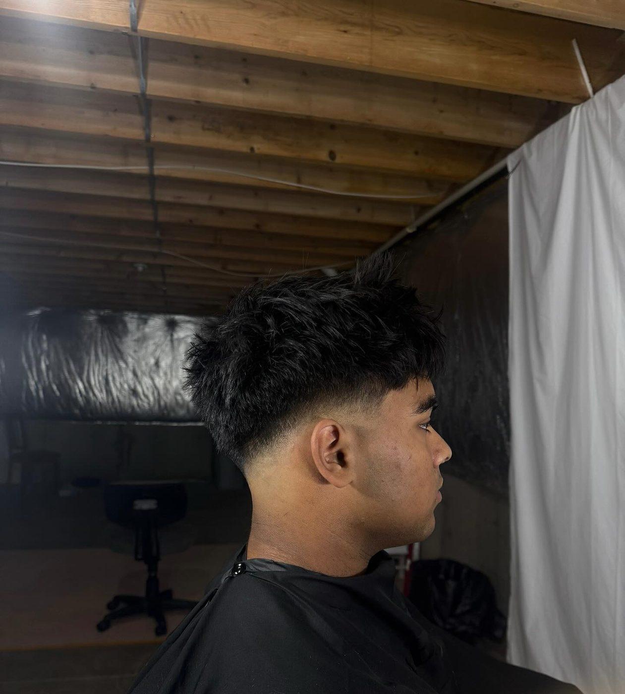 Side profile cut, low light